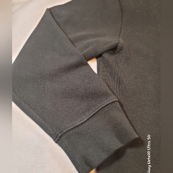 0785. EUC ~ IZOD ~ Black ~ Medium ~ 3/4 Zipper ~ Pullover ~ 61% Cotton for Comfy - Picture 7 of 11